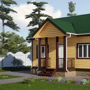 ДОМ ИЗ БРУСА ОДНОЭТАЖНЫЙ (05)