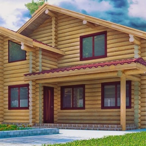 ДОМ ИЗ БРЕВНА ДВУХЭТАЖНЫЙ (04)