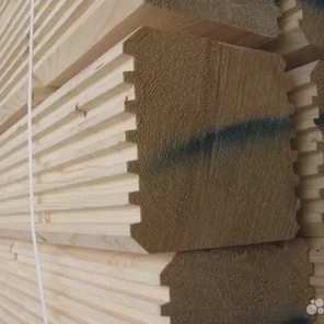 140х190х6.0 Брус сухой профилированный Гребенка (сосна)