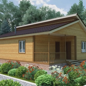 ДОМ ИЗ БРУСА ОДНОЭТАЖНЫЙ (03)