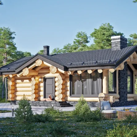 ДОМ ИЗ БРЕВНА ОДНОЭТАЖНЫЙ (02)