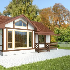 ДОМ ИЗ БРУСА ОДНОЭТАЖНЫЙ (04)