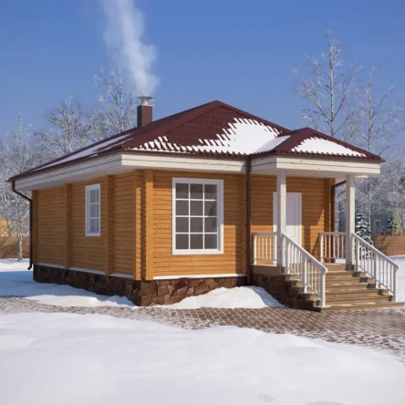 ДОМ ИЗ БРУСА ОДНОЭТАЖНЫЙ (07)