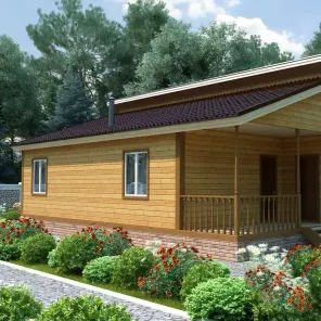 ДОМ ИЗ БРУСА ОДНОЭТАЖНЫЙ (03)