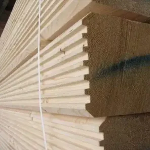 140х190х6.0 Брус сухой профилированный Гребенка (сосна)