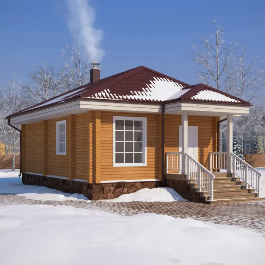 ДОМ ИЗ БРУСА ОДНОЭТАЖНЫЙ (07)