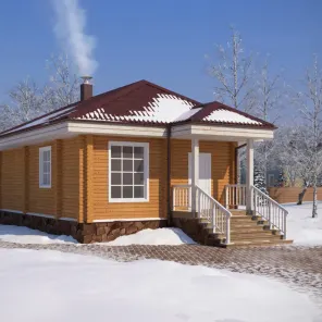 ДОМ ИЗ БРУСА ОДНОЭТАЖНЫЙ (07)