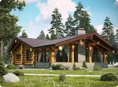 Дом бревенчатый