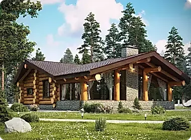 Дом бревенчатый