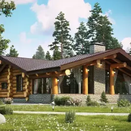 Дом бревенчатый